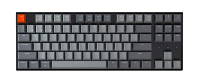 KeychronK2V2 赤軸US配列 RGB 純正パームレスト（箱無し）付き