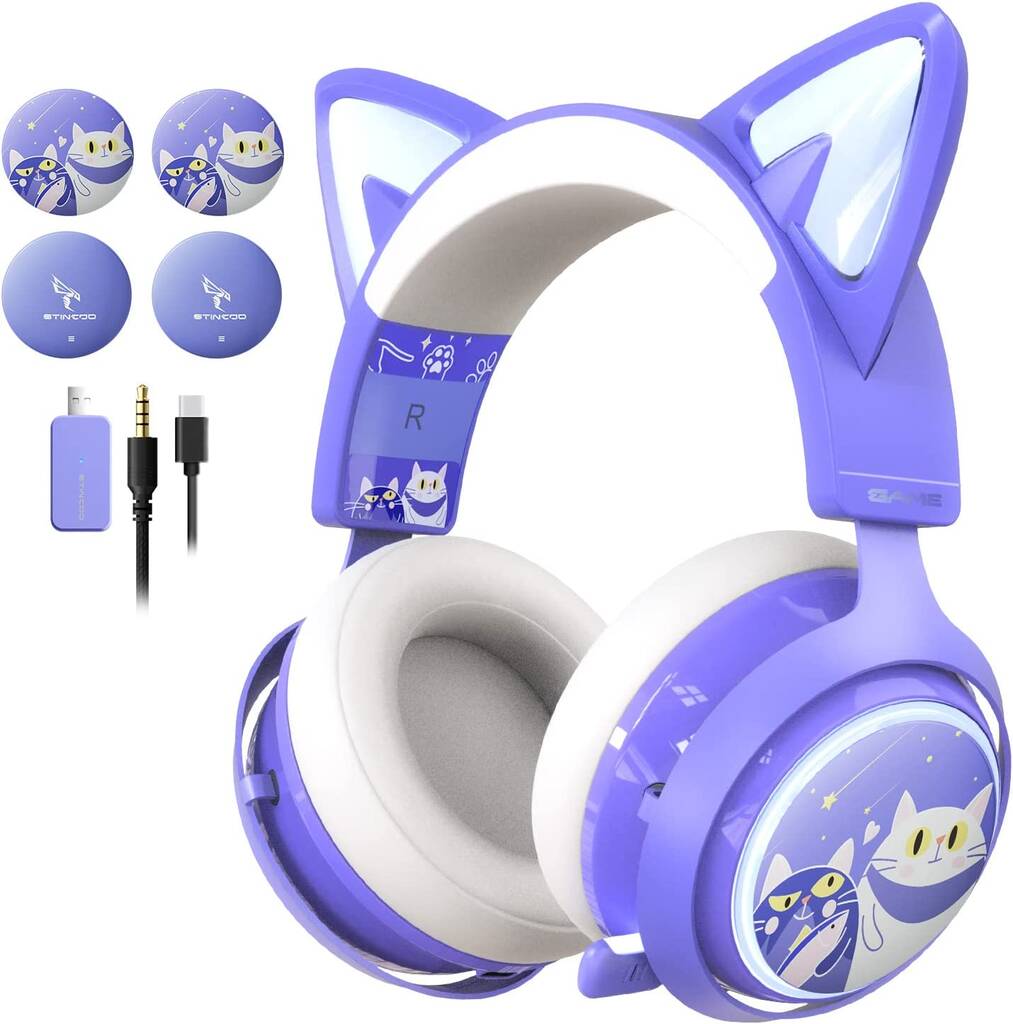 【送料関税無料】 YOWU　高機能　ネコ耳ヘッドフォン
